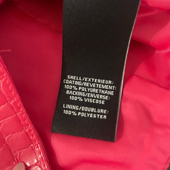 NWT 2pc 7 For All Mankind Pink Croc Leather Corset Crop Top Shorts Set Sz Small - Picture 8 of 16